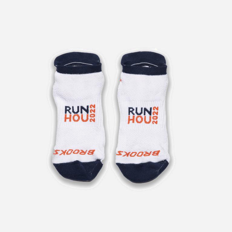 Brooks Ghost Midweight 2-Pack NZ - Men's Running Socks - Black/White/Navy (59643-ZBQL)